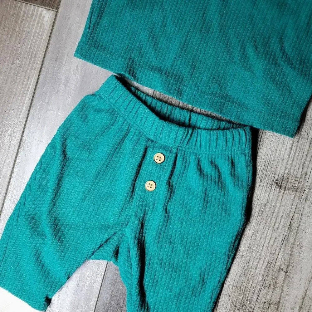 Cat & Jack Boys 2 Piece Outfit, Long Sleeve Shirt & Pants, 0-6 Months